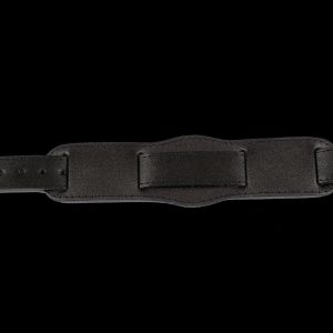 Black 1950s Pattern 20mm Leather Militäruhr Strap