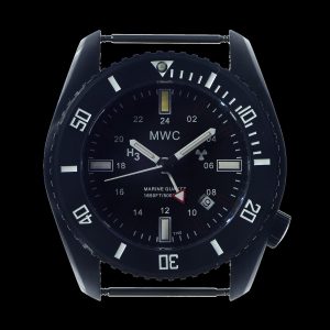 MWC „Submariner / Naval Crew Divers Uhr“ in Covert zwart PVD 500m – Stahlarmband