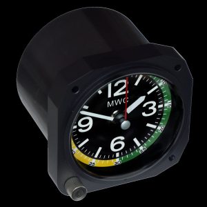 Limited Edition Replica Airspeed Indicator Cockpit / Desk Clock in – Schwarz