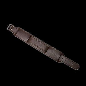 Brown 1950s Pattern 20mm Leather Militäruhr Strap with