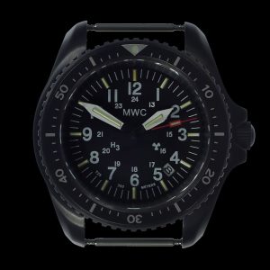 MWC Automatisch zwart PVD militärische Taucheruhr – Tritium / – NATO-Armband