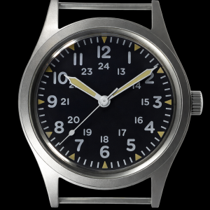 GG-W-113 U.S 1960s Pattern Handwound Militäruhr mit Plexiglas – NATO-Armband