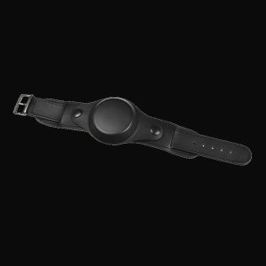 20mm Black 1950s Pattern Leather Militäruhr Strap with