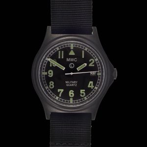 MWC G10 100m PVD Stealth Militair Horloge with Fixed Strap Bars, 10 – NATO strap