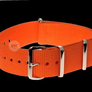 22mm Orange „High Visibility“ SAR NATO Militäruhr Strap