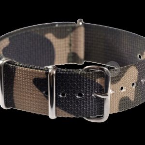 20mm Woodland Camouflage NATO Militäruhr Strap