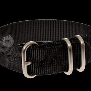 18mm Black Zulu Nylon Militäruhr Strap