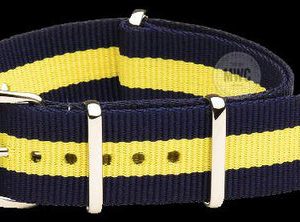 22mm Blue and Yellow NATO Militäruhr Strap