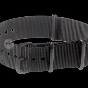 22mm zwart PVD NATO Militäruhr Strap