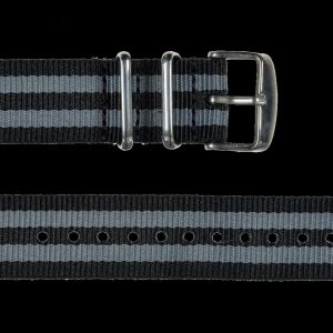 2 Piece 20mm „James Bond“ Pattern NATO Militäruhr Strap in