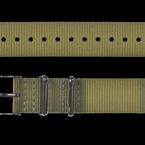 2 Piece 20mm Khaki NATO Militäruhr Strap in Ballistic Nylon