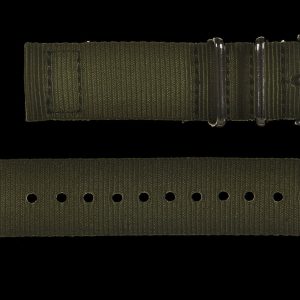 2 Piece 22mm Olive NATO Militäruhr Strap in Ballistic Nylon – Grün