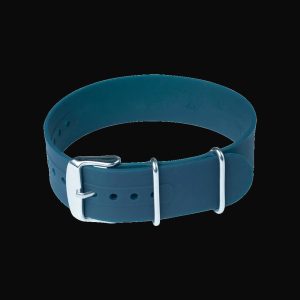 22mm Navy Blue Silicone/Rubber NATO Militäruhr Strap
