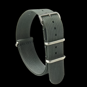 18mm Ribbed Grey NATO Militäruhr Strap