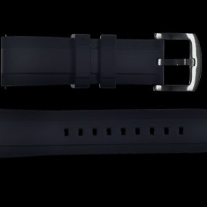 22mm FKM (Smooth) Rubber Strap mit Quick Release Feature fo