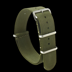 18mm Ribbed Army Green NATO Militäruhr Strap