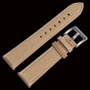 24mm Khaki Sailcloth CORDURA® Uhrstrap – Authentiek Mili
