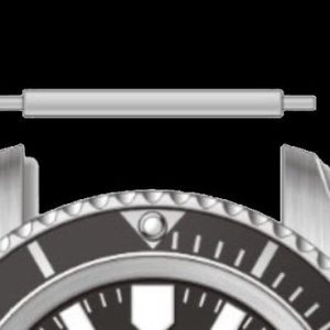 Pair of Uhr Pins Designed to Create the Appearance of a