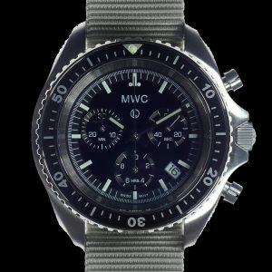 MWC NATO Pattern roestvrij staal Militär Pilots Chronograph mit – NATO-Armband