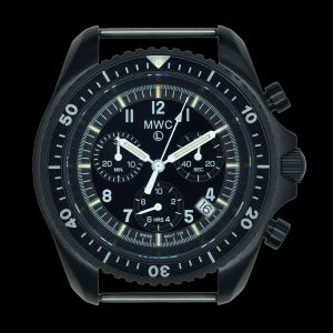 MWC NATO PatternBlack PVD Steel Militär Pilots Chronograph with