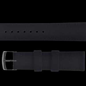 2 Piece Retro Pattern 20mm Canvas Militäruhr Strap in Black –