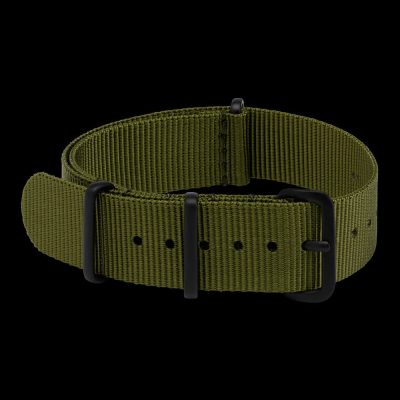 18mm Olive NATO Militäruhr Strap mit Covert Non Reflective
