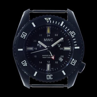 MWC „Submariner / Naval Crew Divers Uhr“ in Covert zwart PVD 500m – Stahlarmband