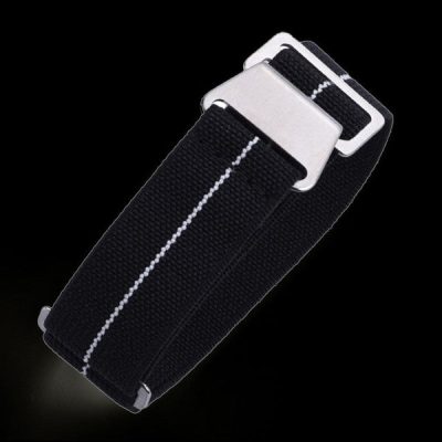 20mm Elasticated French Navy and Special Forces Strap in Bla