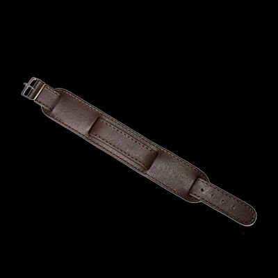 Brown 1950s Pattern 20mm Leather Militäruhr Strap with