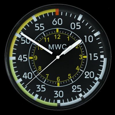 MWC Aircraft Instrument Airspeed Indicator Wall Clock mit Silent