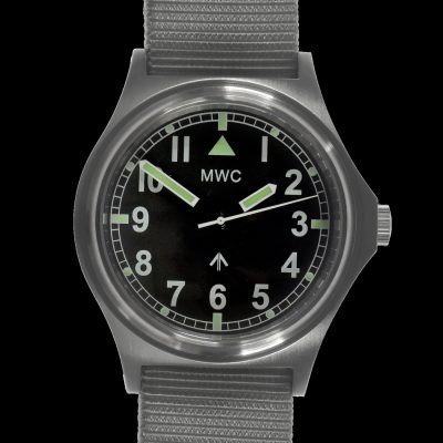 MWC 100m G10 wasserdicht General Service Uhr, Sweep Second – Schwarz