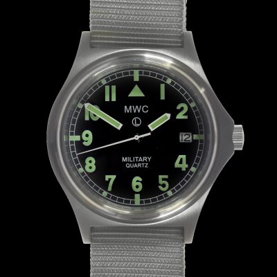 MWC G10 100m wasserdicht Militäruhr in roestvrij staal Satin – Weiß