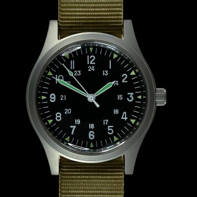 GG-W-113 U.S 1960s Pattern Automatisch 100m/330ft wasserdicht – Weiß