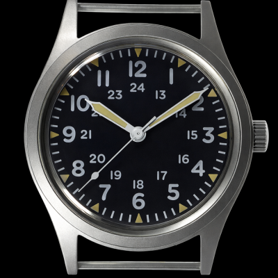 GG-W-113 U.S 1960s Pattern Handwound Militäruhr mit Plexiglas – NATO-Armband