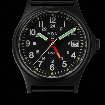 MWC GMT (Dual Time Zone) 200m/660ft wasserdicht Militäruhr – Schwarz