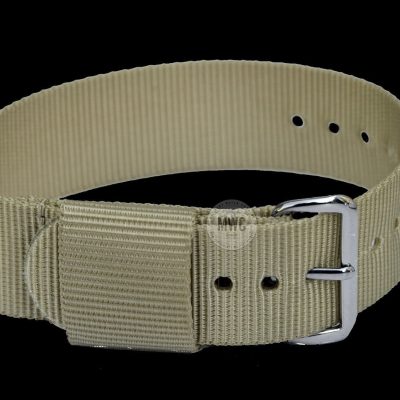 18mm Amerikaans Pattern „Khaki“ Militäruhr Strap