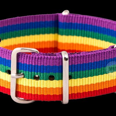 20mm LGBT Rainbow NATO Militäruhr Strap