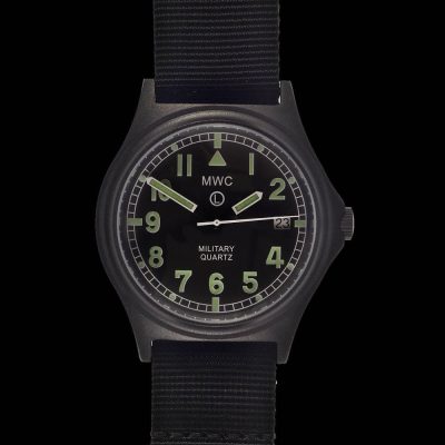 MWC G10 100m PVD Stealth Militair Horloge with Fixed Strap Bars, 10 – NATO strap