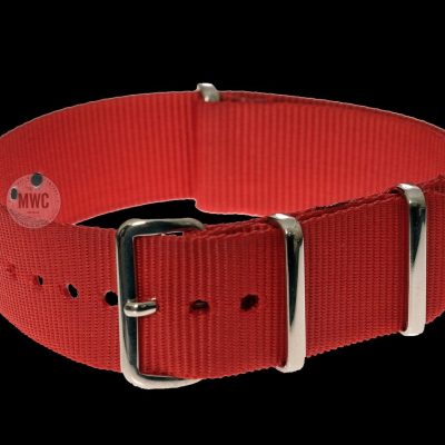 18mm Red NATO Militäruhr Strap