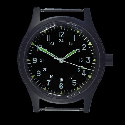 MWC PVD LTD Edition GG-W-113 Vietnam Uhr (24 Jewel Automatisch) – Schwarz