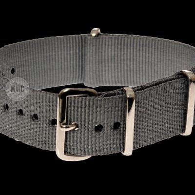 20mm Grey NATO Militär Militäruhr Strap