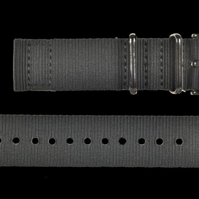 2 Piece 22mm Grey NATO Militäruhr Strap in Ballistic Nylon mit – Grau