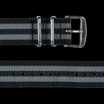 2 Piece 18mm „James Bond“ Pattern NATO Militäruhr Strap in