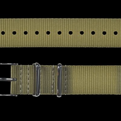 2 Piece 20mm Khaki NATO Militäruhr Strap in Ballistic Nylon