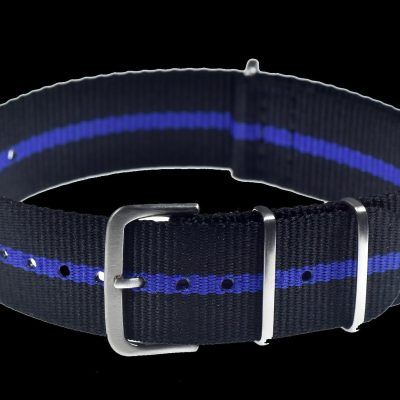 18mm “Thin Blue Line” Police Pattern Ballistic Nylon Webbing Strap