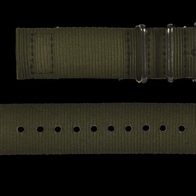 2 Piece 20mm Olive NATO Militäruhr Strap in Ballistic Nylon – Grün