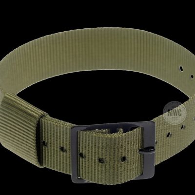 Lightweight 18mm Olive Amerikaans Pattern Militäruhr Strap with