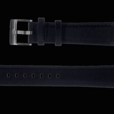 20mm Black Sailcloth CORDURA® Uhrstrap – Authentiek Mili