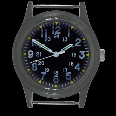 MWC Classic 1960s/70s Pattern Olive Drab Vietnam Uhr on Matching