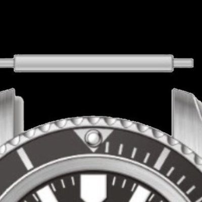 Pair of Uhr Pins Designed to Create the Appearance of a